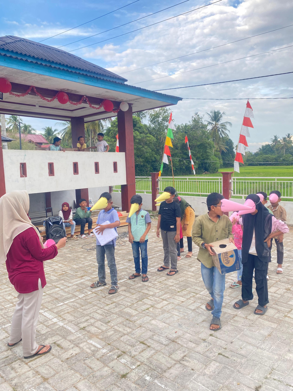 Kegiatan Lomba HUT RI ke-79 di Gampong Cot Leuot Berkolaborasi dengan Mahasiswa/i KKN USK Banda Aceh